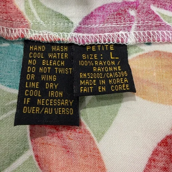 Lizsport / Women’s Colorful Floral Blazer Jacket / Size L. - Picture 10 of 11